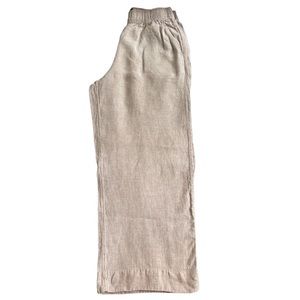 🌿 TAHARI LINEN WIDE LEG PANTS